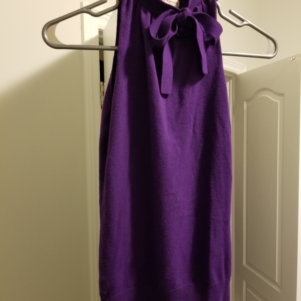 Purple sleeveless top